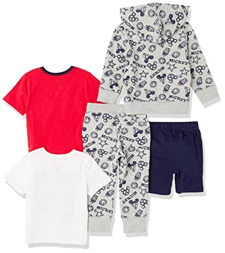Image of Amazon Essentials Disney | Marvel | Star Wars Boys and Toddlers' Outfit Sets (Previously Spotted Zebra), Pack of 5