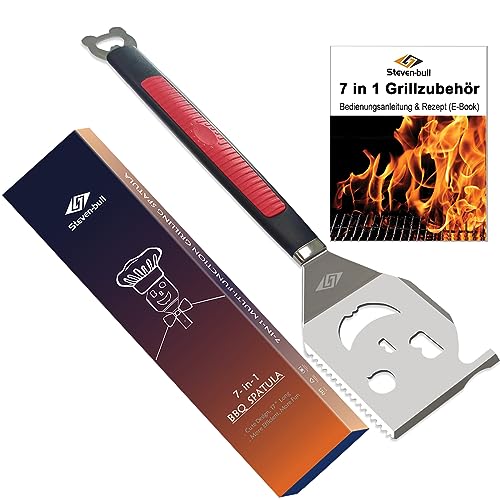 Spatule de Barbecue d'Extérieur 7 en 1 - Accessoire Multifonction - Cadeau Parfait pour les Hommes