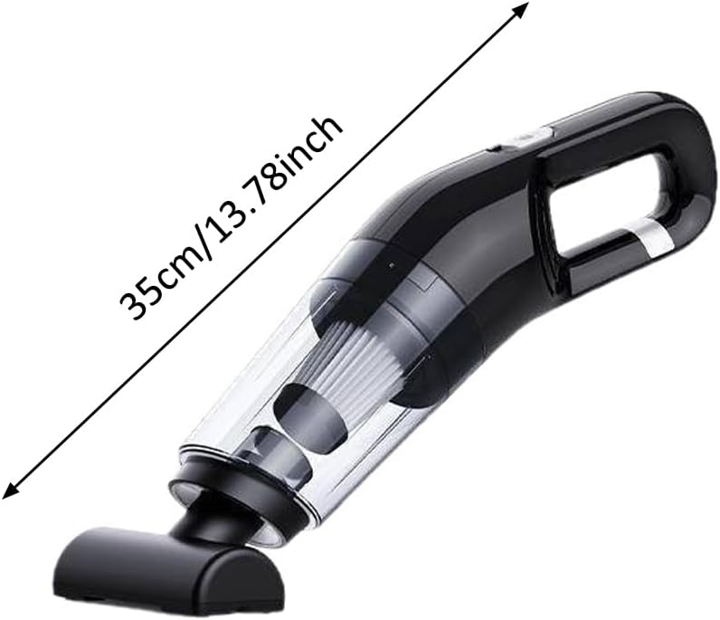 120W High Power Cordless Car Vacuum Cleaner - Portable Handheld Rechargeable Car Vacuum with Strong Suction, Lightweight Quick Cleaning for Car Interior, Home, RV, SUV & Truck, Small Mini Car Accessor