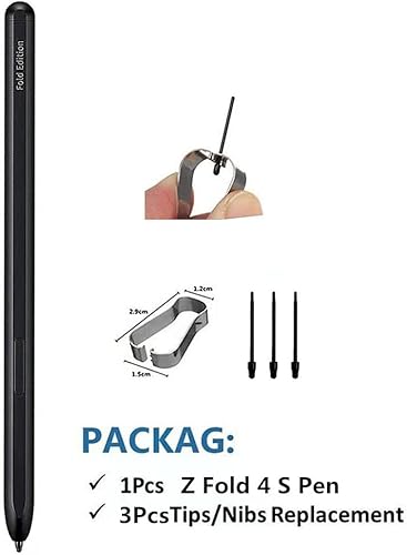 Miniatura 3 de Z Fold 4 S Pen, Fold Edition S Pen repuesto compatible con Samsung Galaxy Z Fold 4  Z Fold 3 todas las versiones Stylus Touch S Pen con 3 puntas