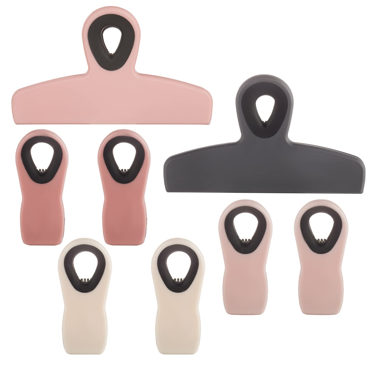 Photo 1 of Chip Clips Bread Clips Bag Clips Magnetic Clips Chip Clip Chip Clips Bag Clips Food Clips Clips for Food Packages Chip Bag Clip (8pcs Pink)