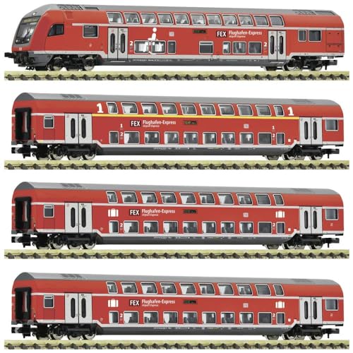 Preisvergleich Produktbild Fleischmann 881916 N 4er-Set Doppelstockwagen âFEXâ der DB-AG