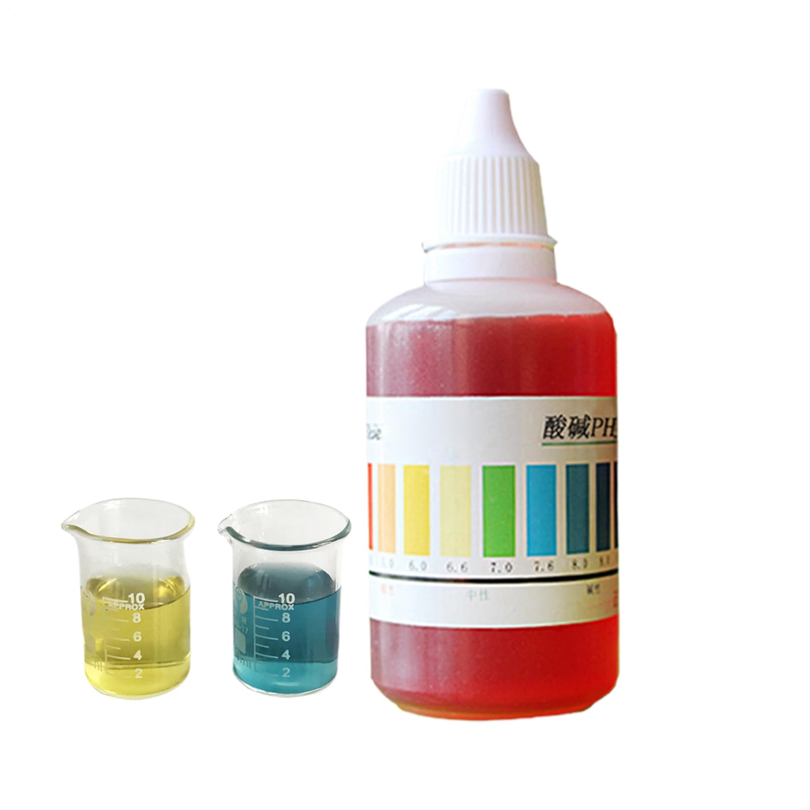 PH Test Liquid Drops - Ph Indicator Solution Water Testing Kits, Multipurpose Meter For Water, Waters Testing Kits | Universal Tester For Aquarium Fish Tank Pool Hot Tub Spa And Brewing Process