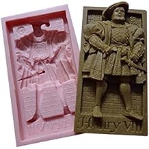Henry VIII Medieval SOAP MOLD for Men mens Silicone Mold MEASUREMENTS SECOND PICTURE/NO RETURNS Silicone Mold By Oh! Sweet Art