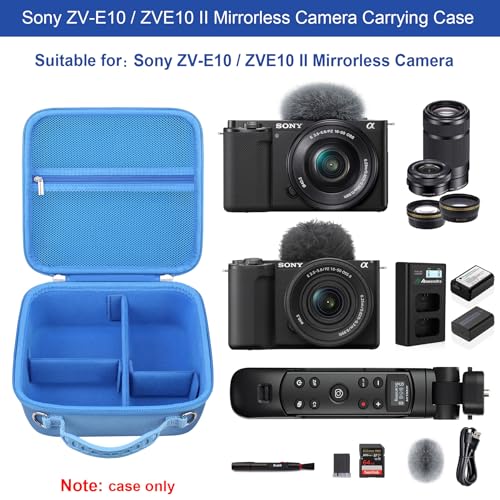 Image of Elonbo Case for Sony ZV-E10 / ZVE10 II /Alpha 6700 / A6400 / A6100 / A7 Camera