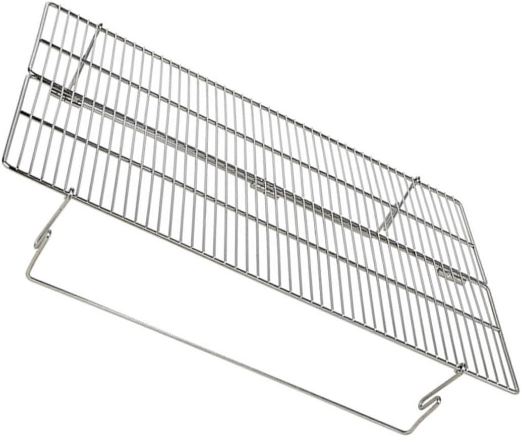 Portable Foldable Stainless Steel Camping Grill Net Bbq Grate Outdoor Barbecue Tool Compact Stove Stand Easy to Assemble for Picnic Hiking and Travel