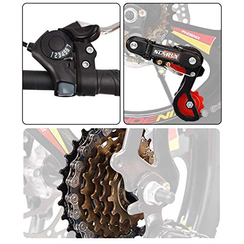 16 Inch / 20 Inch Vouwfiets Dames 6 Speed Schijfrem Stad Commuter Fiets (Drie Bladen Eén Wiel) - Afbeelding 6