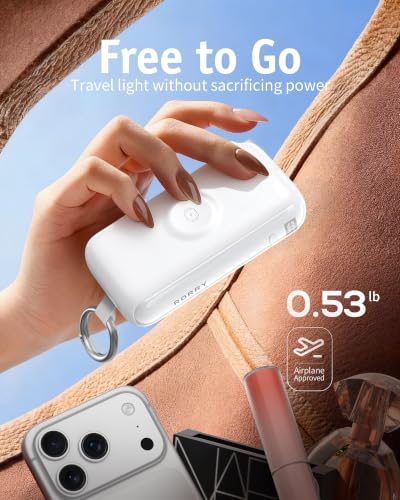 Image of RORRY Flow Portable Charger 10000mAh 40W Wall Plug Power Bank Battery Pack