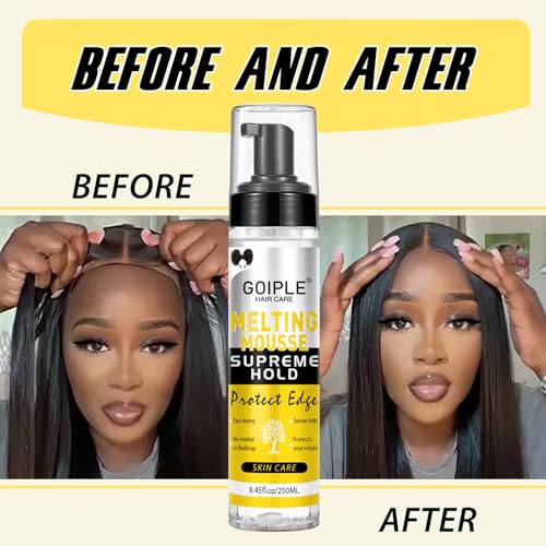 Wozutunt MMS 8.45 Fl Oz Lace Melting And Holding Mousse Glue-Less Hair Adhesive For Wigs thumb #4