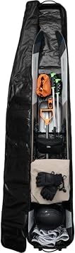 Db Journey Snow Roller - Ski Bag with Wheels, Adjustable Length Ski Travel Bag, Fits 2 Pairs of Skis, Padded, Compressible, Roller Bag Attachment