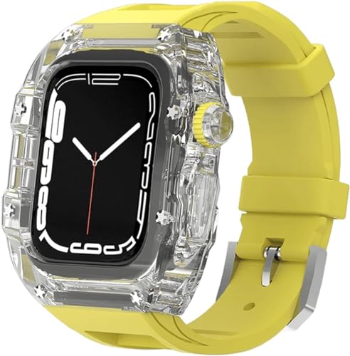Bracelet de montre transparent en caoutchouc pour Apple Watch Ultra 49 mm 45mm