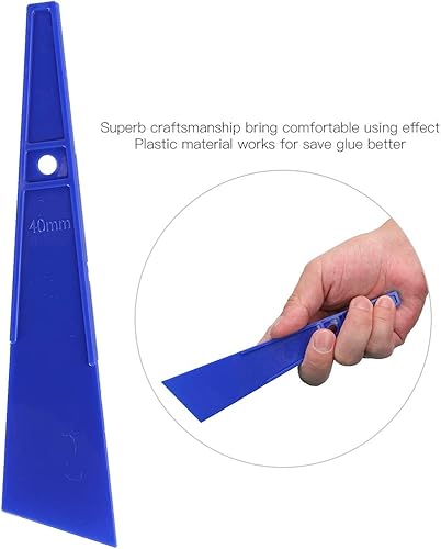 Miniatura 3 de 6 unids herramienta de pegamento frotis plástico pegamento raspador cuero raspador esparcidores pegamento herramientas artesanales accesorios de
