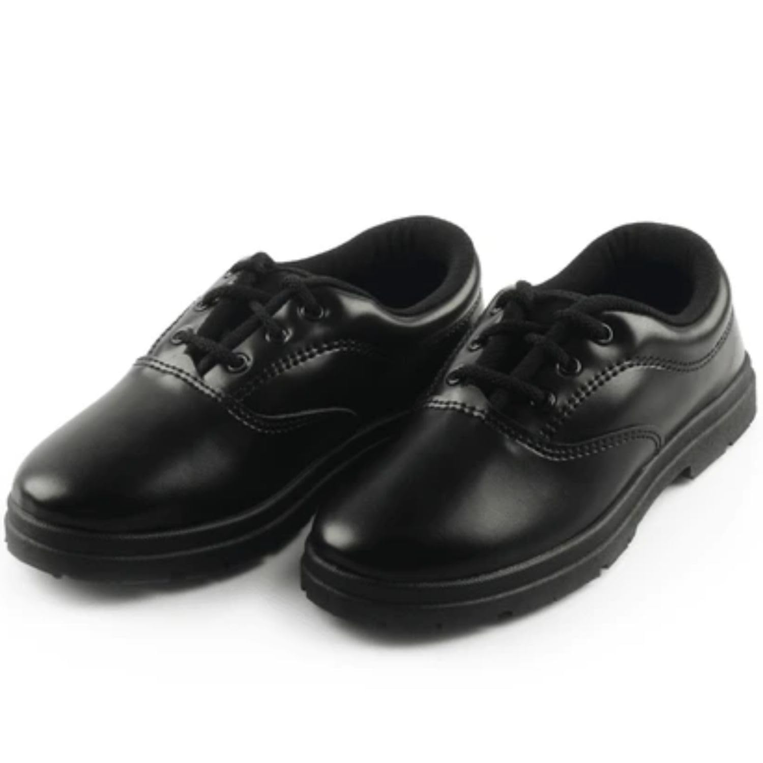 PALIANS Kids School Shoes | Durable & Comfortable Uniform Shoes for Boys & Girls | Non-Slip Sole | Lightweight & Breathable Design for All-Day Comfort | Black/White 3 512IFLphUQL. SL1500