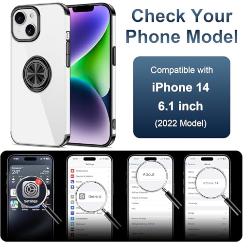 Coque iPhone 14 fine avec support pour regarder vos séries les mains libres