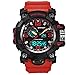 Produktbild Skpink Die Männer von Lusso Sport Wasserdicht im Freien Elektronische LED Uhr Sportuhr Sportuhr Multifunktional, Herren, rot, 28mm