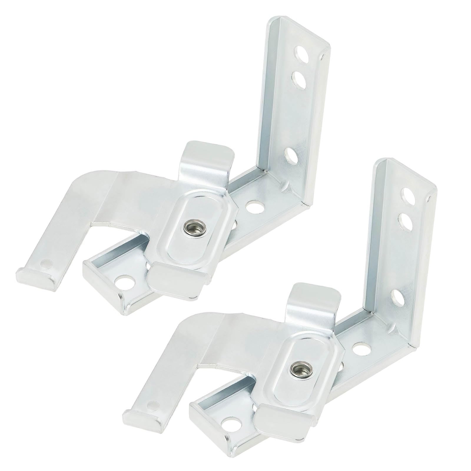 EMSea 2pcs Blinds Swivel Brackets Face Fix Metal L-Shaped Vertical Blind Brackets for 50mm Window Fixing Venetian Blind Rails Silver
