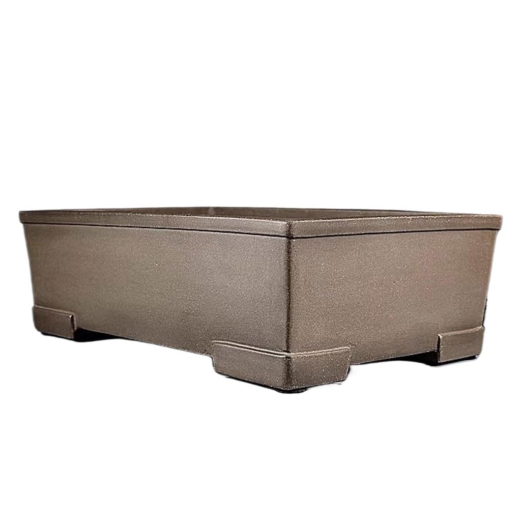 Gelasige One Color Flower Pots Plant Pots Purple Clay Flower Pots Handmade Rectangular Flower Pots Clay Pine Plant Pots 17In Outdoor Flower Pots