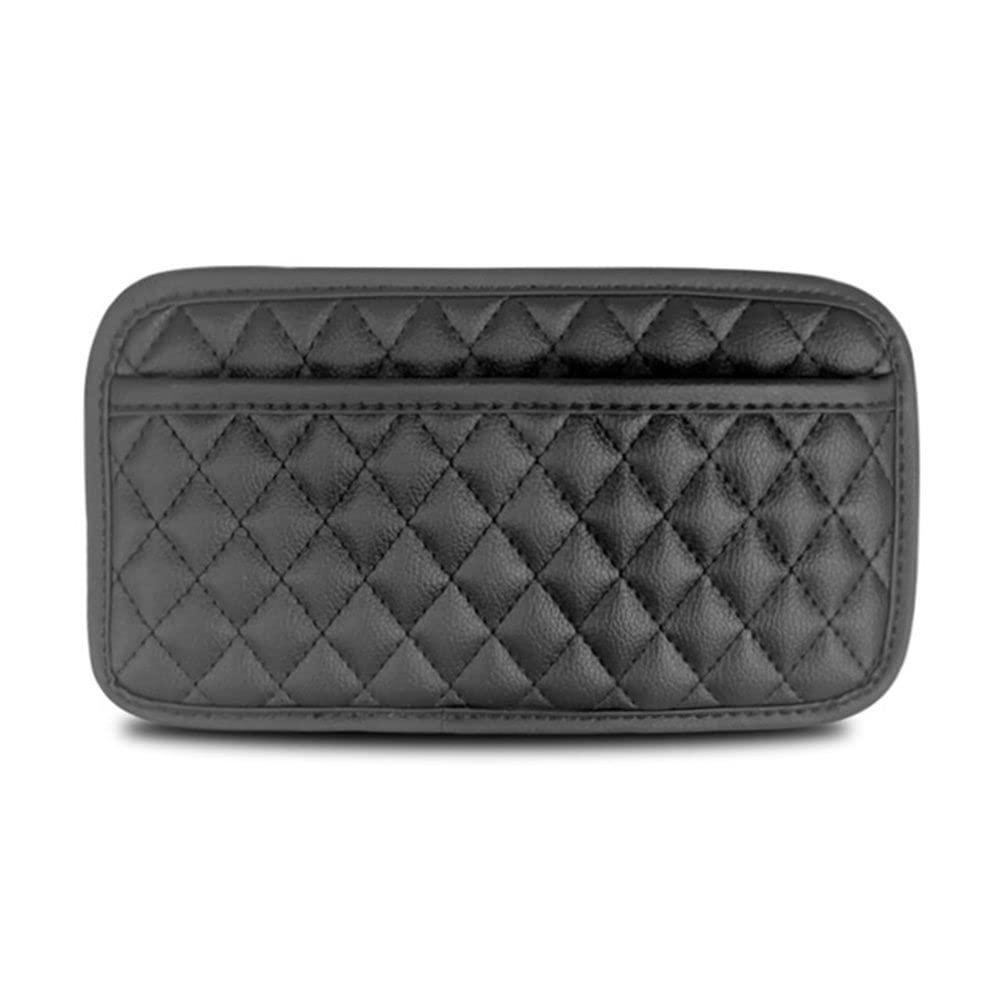 GenericCar Organizers Pocket for Phone Car Storage Box for Small Stuff Door Sticky Pouch PU Leather Car Storage Bag(L)