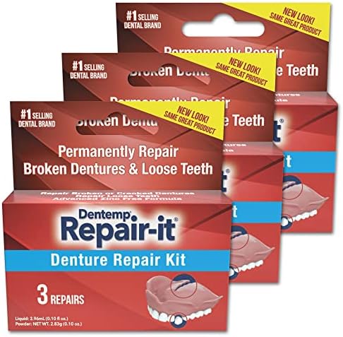 D.O.C. Repair-It Advanced Formula Denture Repair Kit 3 ea (Pack of 3)