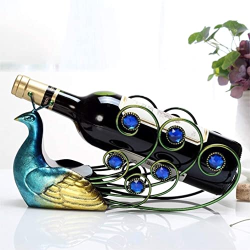 Soporte para botellas de vino de hierro para mesa miniatura 5