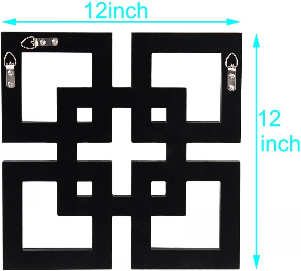QMDECOR Square Mirrored Wall Decor Decorative Mirror 12x12 inches Modern Fashion DIY Silver Wall-Mounted Mirrors