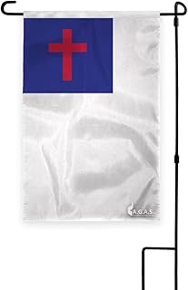 AGAS 12"x18" Christian Garden Flag, Catholic Yard Flags,Double Stitched Edges, Jesus Garden Nylon Flags