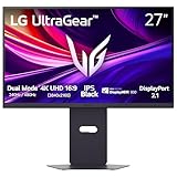 LG 27G850A-B 27-inch Ultragear 4K UHD (3840 x 2160) IPS Gaming Monitor, Dual-Mode 240Hz, 1ms, NVIDIA G-Sync Compatible, AMD FreeSync Premium Pro, VESA DisplayHDR 600, HDMI, DisplayPort 2.1, Black
