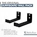StoreYourBoard Naked Surf – The Original Minimalist Surfboard Rack, Heavy-Duty Black Aluminum Surf Board Wall Hangers for Display & Storage, Surfboard Wall Mount Holds 30 lbs