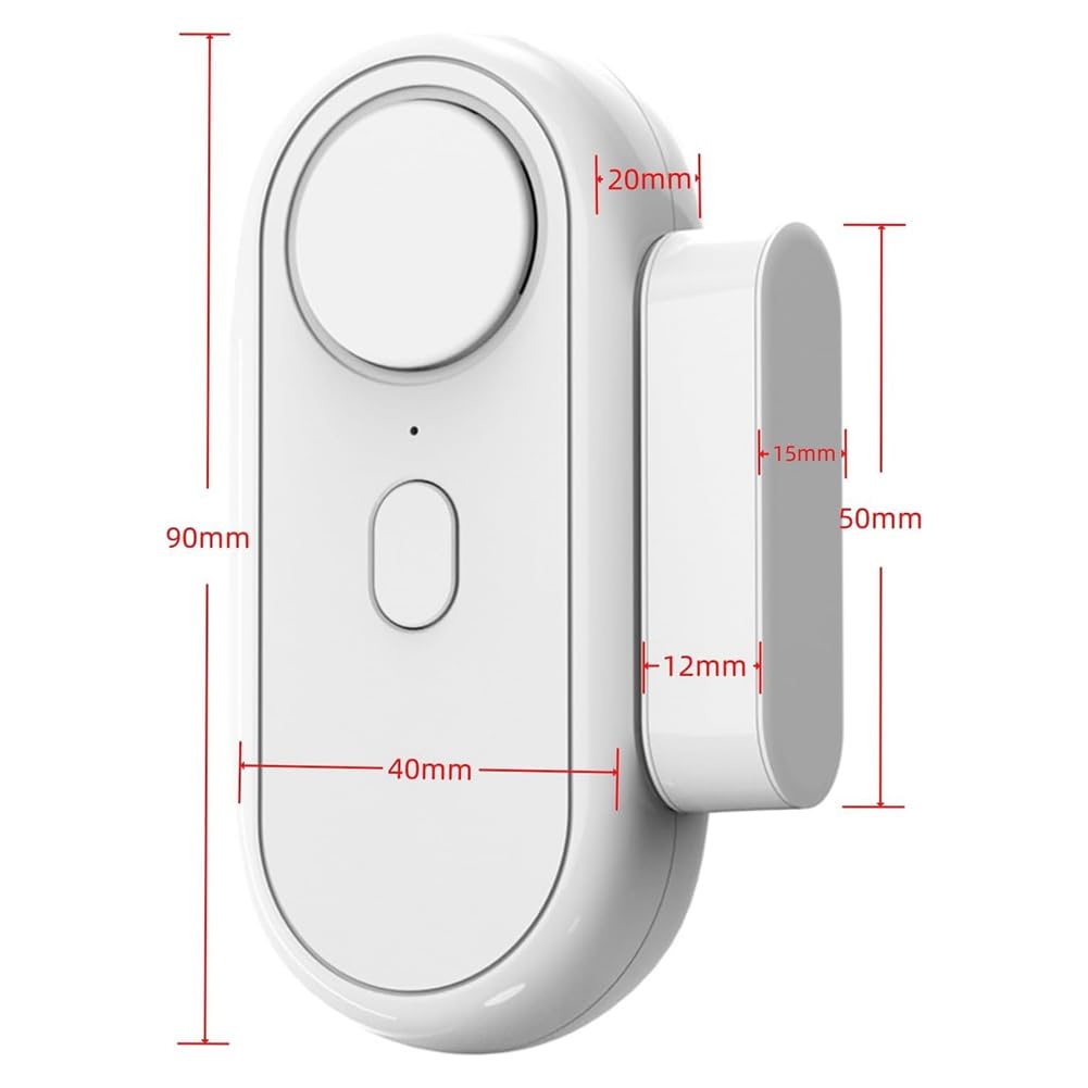 Alarma de Ventana de Puerta, Alarmas de Puerta para Seguridad de Niños, Alarmas de Piscina de Ventana para el Hogar, Recordatorio de Pitido Antirrobo/Timbre/