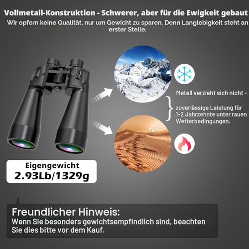 18x70 Fernglas für Erwachsene, Fernglas für Vogelbeobachtung mit großer Objektivöffnung für...