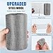 Valchoose Upgraded Not Rusty 5”X 30 Ft Stainless Steel Mesh Gap Blocker, Flexible Stainless Steel Wool Holding up Well Tight Spots, Wire Mesh Hole Fill Fabric, Stainless Steel Wool Roll Easy to Work