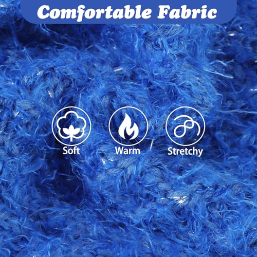 Image of Turtleneck Small Dog Sweaters - Classic Cable Knitwear Winter Coat for Small Medium Dogs Male Female Puppy Dog Cold Weather Clothes Girls Boys, Blue, S