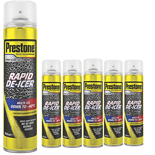 Prestone Rapid De-Icer Spray For Windscreen -40C Multipack 6 Pack