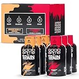 Nappy Boy Dranks Good Game by T-Pain Energy Shot, 2oz (6 Pack), Sugar-Free, Zero Calorie Focus Drink with 200mg Caffeine and B-Vitamins (B3, B6, B12) - Clean, No-Crash Energy Boost, 3 Orange Vanilla Vortex + 3 Strawberry Surge
