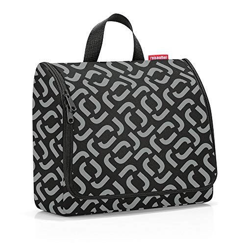 reisenthel toiletbag XL Signature Black - praktischer Kulturbeutel mit Haken, wasserabweisendes Material