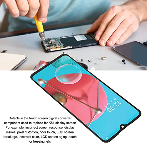 Rankomu LCD-skärm och touch digitizer för K51 K500 - 6,5 tum
