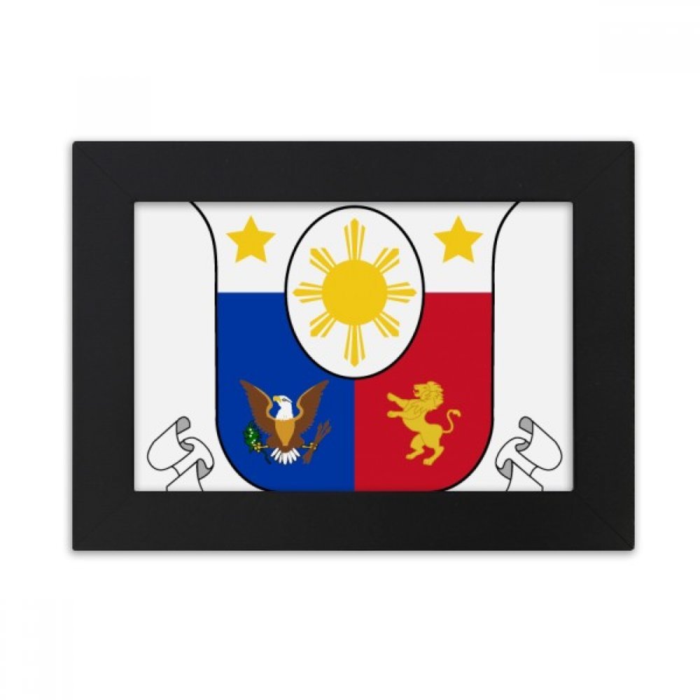 Cadre photo emblème national Philippines cadeau culturel original 4x6