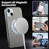 Funda Magnética Compatible con Honor 600/600 Pro【Compatible con Carga Inalámbrica, Antigolpes y Anticaídas, Material Híbrido PC+TPU+PU con Protección de Cámara】 Gris 4