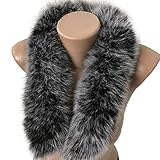 Scarf Fur edge fringe on the hood or collar fur arctic fox
