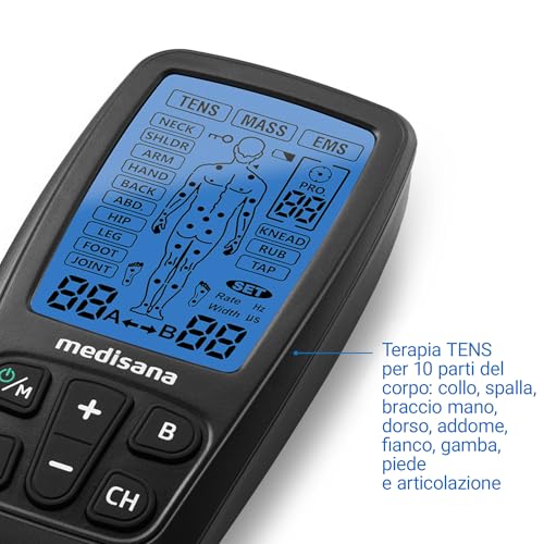 Medisana Tt 205 Tens, Apparecchio A Corrente Di Stimolazione Ems Con 60 Programmi Apparecchio Elettroterapico Professionale Per Rilassamento Muscolare E Sollievo Dal Dolore Con 4 Elettrodi Adesivi - 5