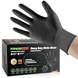 TREEGO 10 Mil Black Nitrile Gloves Heavy Duty —...