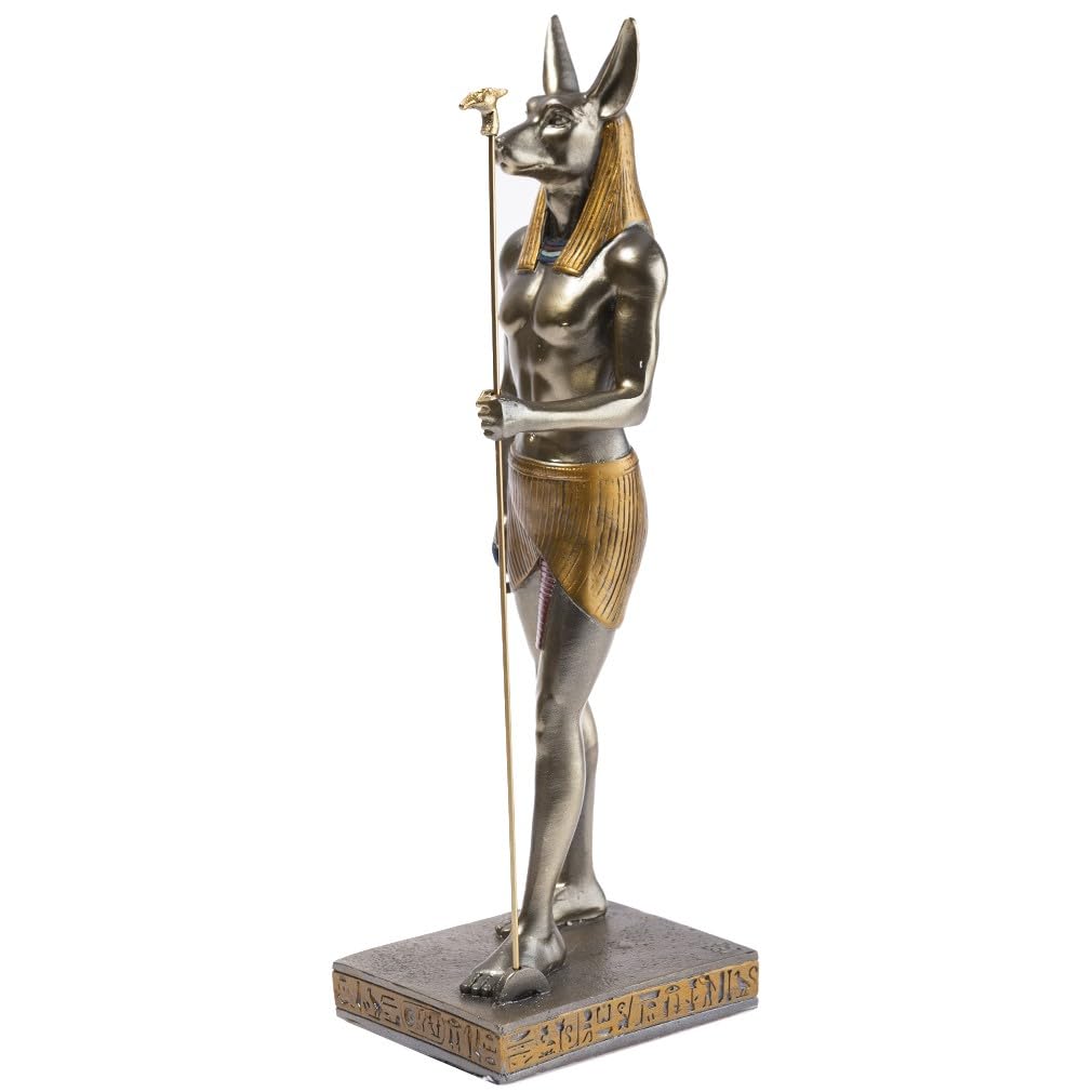 Egipska Statuetka Dekoracyjna Anubis