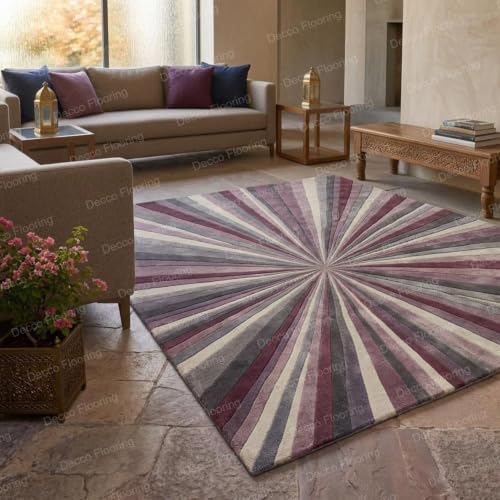 Image of Soft Pure Woolen Modern Collection Tufted Carpet for Living Room,Bedroom'Kitchen and Hall (9 X 12) Feet