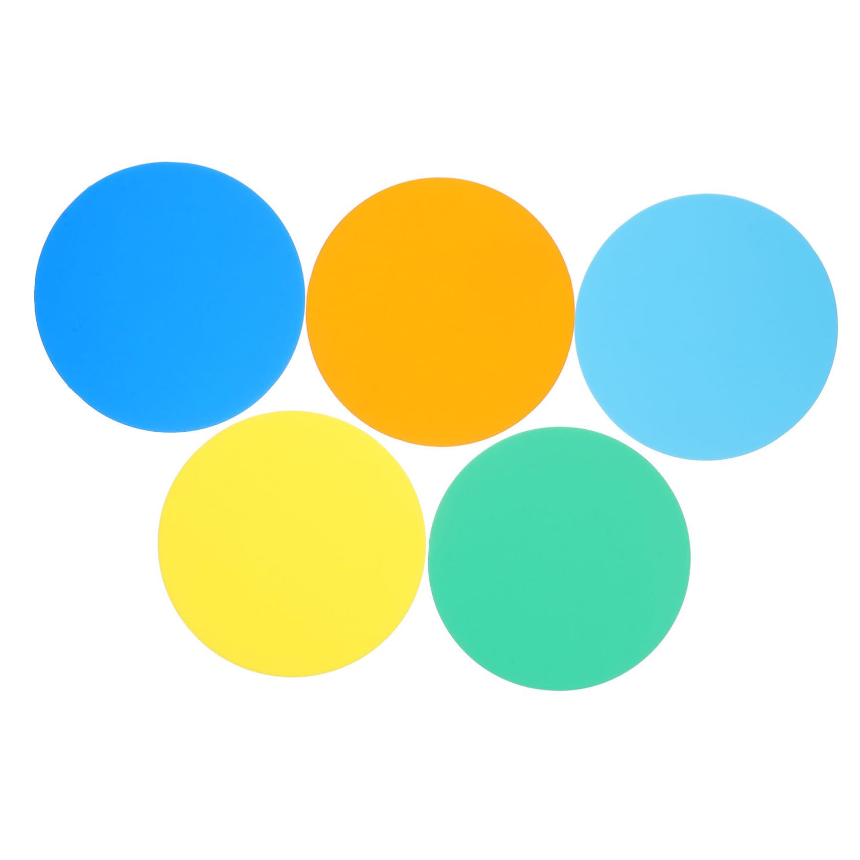 LIFKOME 5pcs Jar Opener Gripper Pad Silicone Lid Opener Pad Heat Insulating Coaster Round Silicone Coaster Easy to Use