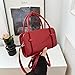 Fashion Genuine Leather Handbag, Brown, Classic Rectangular Crossbody Purse with Top Handle