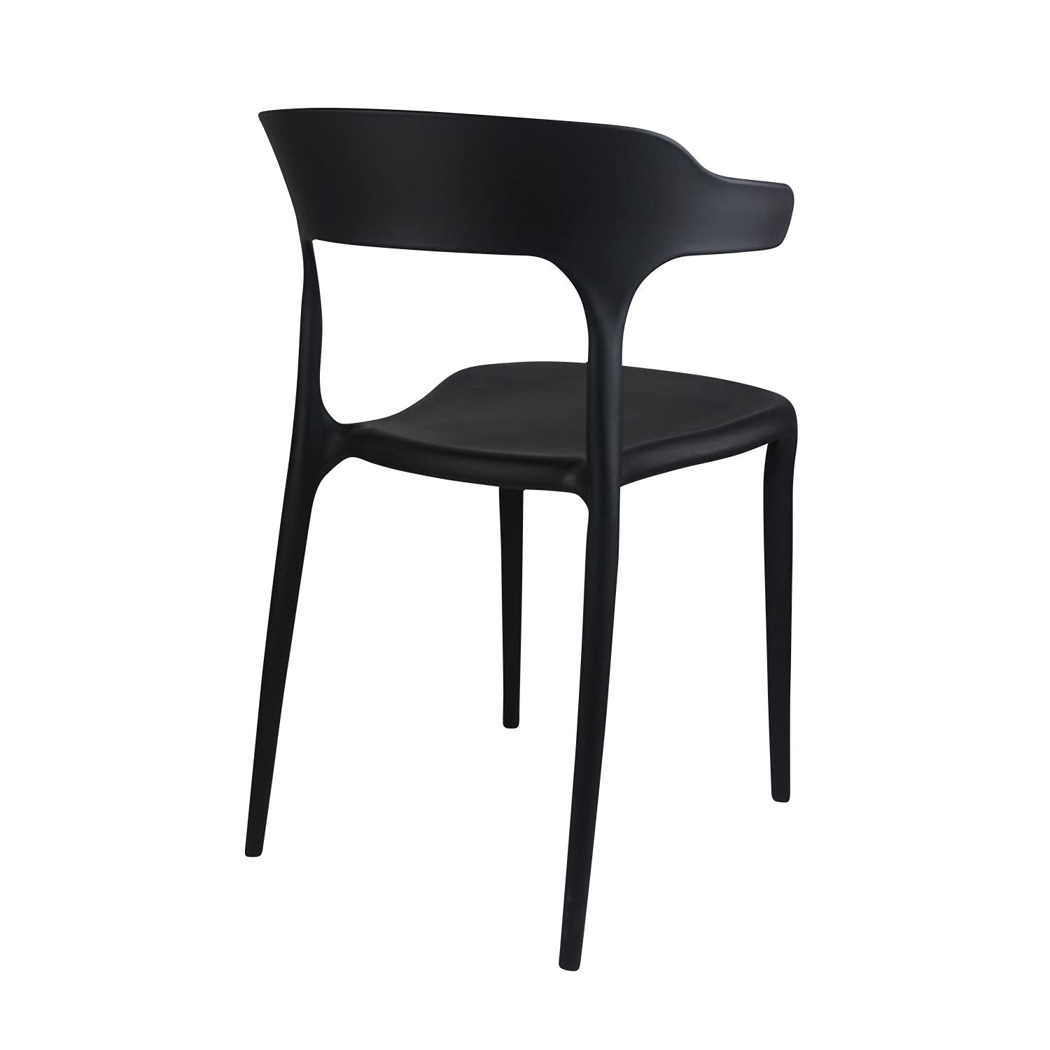 THINIA HOME Pack 4 Sillas de Exterior Apilables Madonna 74,3x47x47cm