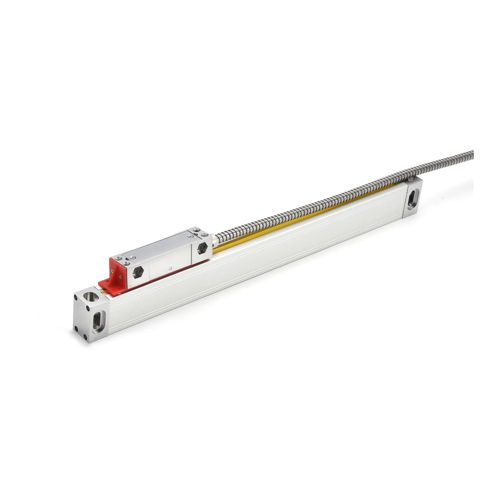 Riga lineare, Righello lineare ottico NTS-S ad alta precisione da 20 mm*28 mm, sottile 0,005, righello 50, 100, 150, 200, 250, 300, 350, 400 per fresatrici e torni(NTS-S-300mm)