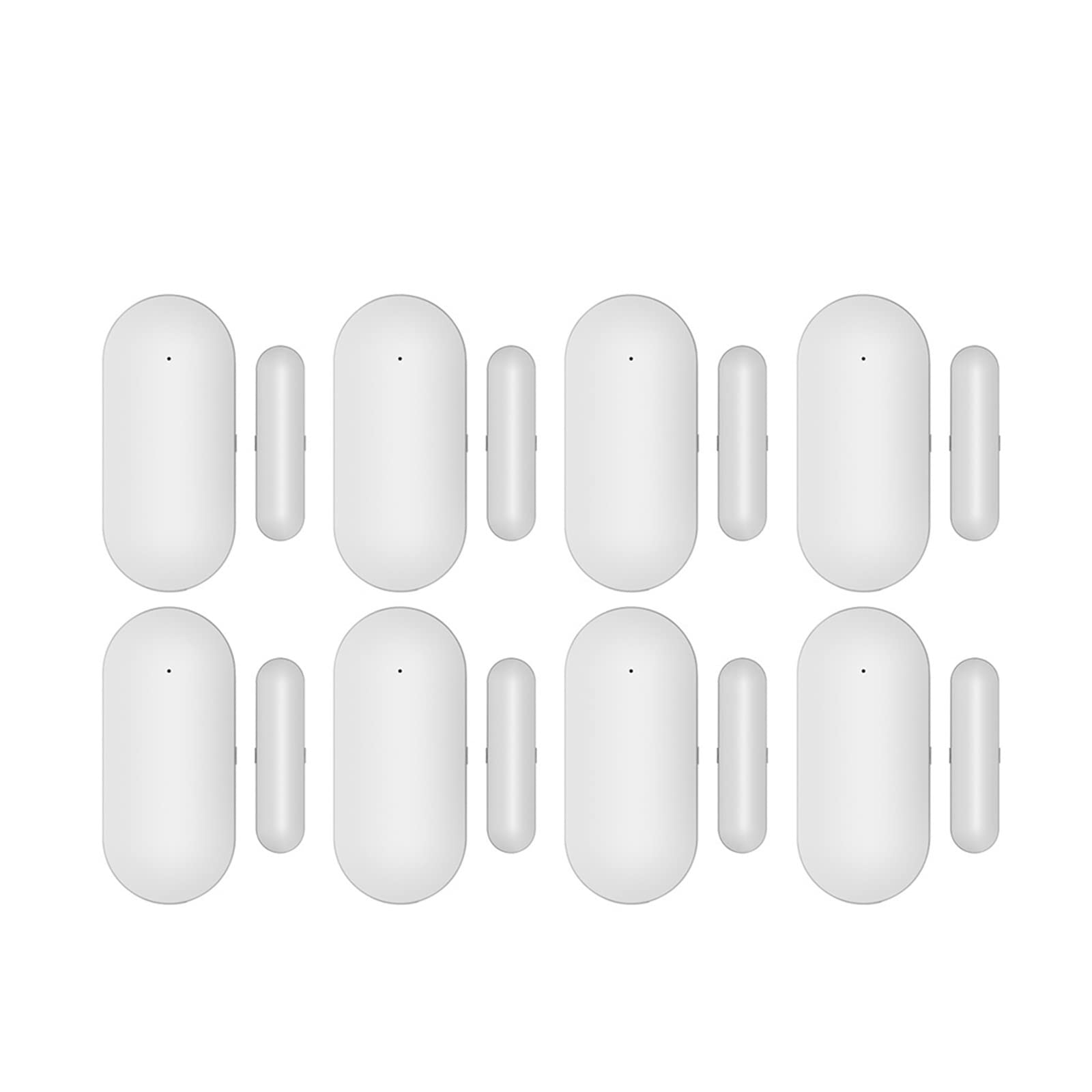 Sistema de Alarma de Seguridad para el hogar, Sensores magnéticos PB68, Detector de Puerta inalámbrico, Sensor Ventana, aplicación for 433MHz, Seguridad for el hogar, Kits Alarma(8pcs)