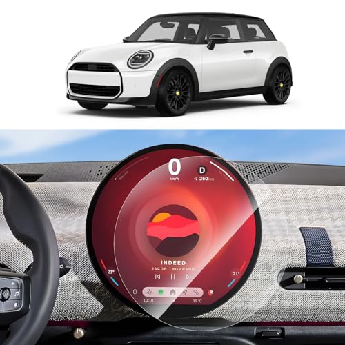 SKTU [2 unidades Protector de Pantalla compatible con NUEVO Mini Cooper COUNTRYMAN ACEMAN 2024 2025 GPS Navigation PET Protector de Pantalla 9,4 Pulgadas