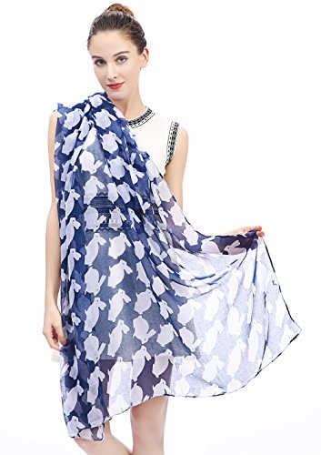 Lina & Lily Easter Bunny Rabbit Print Women's Scarf Shawl Wrap Lightweight4